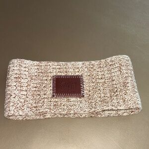 Love Your Melon Cream and Brown Knit Ear Warmer Headband